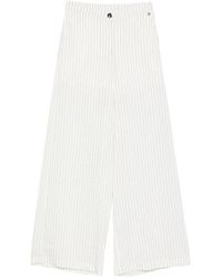 Liu Jo - Striped Trousers - Lyst