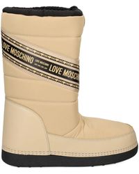 Love Moschino - Logo-Print Snow Boots - Lyst