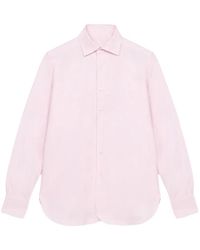 Fortela - Point-Collar Cotton Shirt - Lyst
