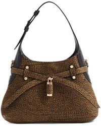 Borbonese - Borsa B-Halo Mini Con Motivo Occhio Di Pernice - Lyst