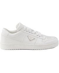 Prada - Leather Downtown Sneakers - Lyst
