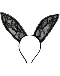 Fleur du Mal - Bunny Ears Lace Headband - Lyst