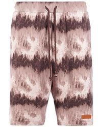 Maison hideout - Pantalones Cortos Con Motivo De Nubes - Lyst