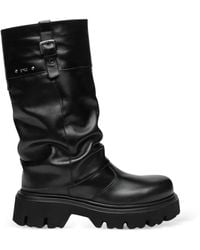Nero Giardini - Buckle-Detail Leather Boots - Lyst
