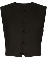 Dolce & Gabbana - V-neck Button-down Vest - Lyst