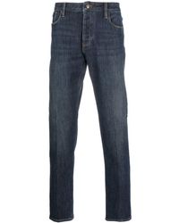 Emporio Armani - Tief sitzende Slim-Fit-Jeans - Lyst