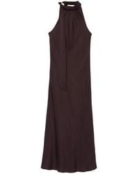 AllSaints - Beril Neck-Tie Slip Maxi Dress - Lyst