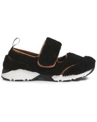 Marni - Shearling Mary Jane Running Sneakers - Lyst