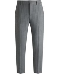 BOSS - Pinstripe Trousers - Lyst