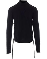 Ann Demeulemeester - Lenart Lace-Detail Sweater - Lyst