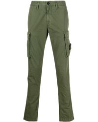 Stone Island Slim Fit Cargo Trousers - Green