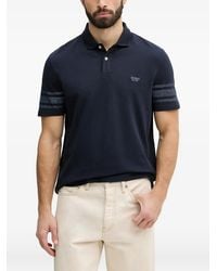 Guess - Stripe-Detail Polo Shirt - Lyst