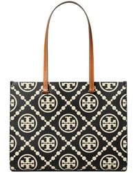 Tory Burch - T Monogram Contrast Embossed Tote - Lyst