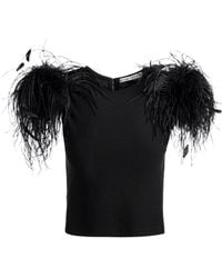 Alice + Olivia - Tamica Feather-down Top - Lyst