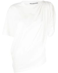 Alexander Wang - Drape-Detail Short-Sleeve T-Shirt - Lyst