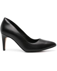 Clarks - Laina Rae 75mm Leather Pumps - Lyst