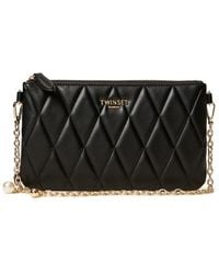 Twinset - Mini Quilted Bag With Logo - Lyst