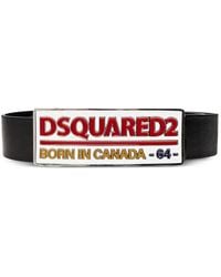 DSquared² - Logo-Plaque Leather Belt - Lyst