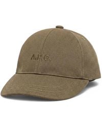 A.P.C. - Logo-Embroidered Baseball Cap - Lyst