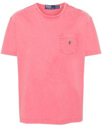 Polo Ralph Lauren - Cotton Crewneck Logo Pocket T-Shirt - Lyst