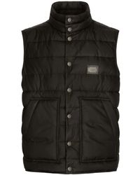Dolce & Gabbana - Nylon Vest With Branded Tag - Lyst