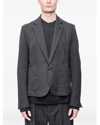 The Viridi-anne - Herringbone-Pattern Notch-Lapels Blazer - Lyst