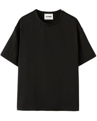 Jil Sander - Black Silk T-shirt - Lyst
