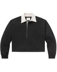 Citizens of Humanity - Aris Rugby Contrast-Collar Long-Sleeve Polo Top - Lyst