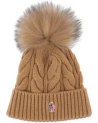 Moncler - Mütze Mit Zopfmuster - Lyst