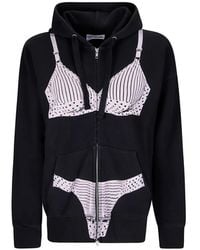 VAQUERA - Graphic-Print Zip-Up Hoodie - Lyst