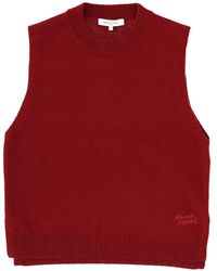 Maison Kitsuné - Crew-Neck Knitted Vest - Lyst