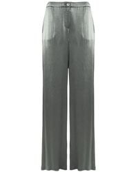 Nenette - Crinkle-Satin Wide-Leg Trousers - Lyst