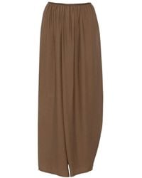forte_forte - Front-Slit Draped Skirt - Lyst