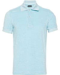 Tom Ford - Towelling Cotton-blend Polo Shirt - Lyst