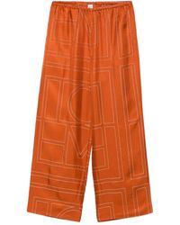 TOTEME - Pantalon De Pyjama Monogram En Soie - Lyst