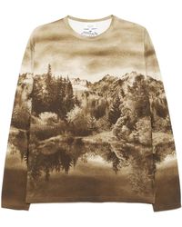 Maison Kitsuné - Camiseta con estampado gráfico - Lyst