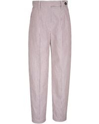 Brunello Cucinelli - Striped Trousers - Lyst