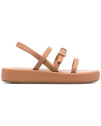 Sergio Rossi - Strap Design Leather Sandals - Lyst