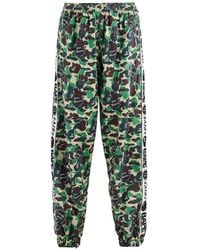 SAINT Mxxxxxx - X A Bathing Ape Camouflage-Print Logo-Tape Track Pants Pants - Lyst