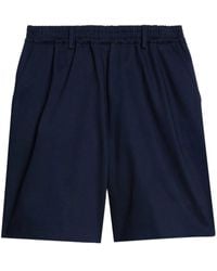 Ami Paris - Cotton Chino Shorts - Lyst