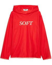 MSGM - Long-Sleeve Hoodie - Lyst
