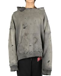 READYMADE - Distressed hoodie - Lyst