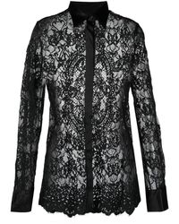 Philipp Plein Classic Lace シャツ - ブラック