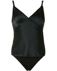RTA - Cami Top Silk Bodysuit - Lyst