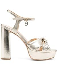 Twinset - 125Mm Knot-Detail Sandals - Lyst