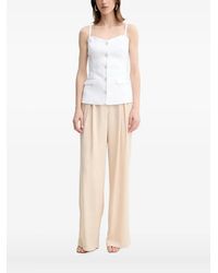 Guess - Button-Front Corset Top - Lyst