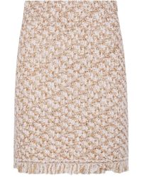 Fabiana Filippi - Bicolor Tweed Boucle Mini Skirt - Lyst