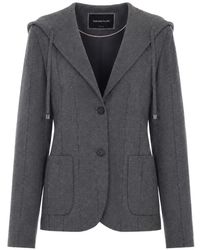 Fabiana Filippi - Hooded Button-Up Jacket - Lyst