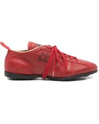 Pantofola D Oro - Logo-Print Topstitched Sneakers - Lyst