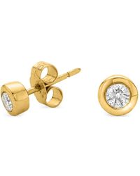 Dower & Hall - 18Kt Geelgouden Cascade Oorbel Met Diamant - Lyst